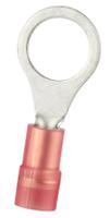 270-7627 RS PRO Insulated Crimp Ring Terminal, M8 Stud Size, 0.5mm² to 1.5mm² Wire Size, Red
