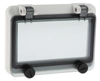 297-1207 RS PRO Grey Polycarbonate IP67 Inspection Window for use with 46277-3, DIN 43880