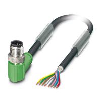 1522846 Phoenix Contact Male 8 way M12 to 8 way Unterminated Sensor Actuator Cable, 10 m
