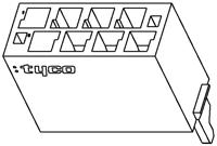 338095-6 TE Connectivity, Micro-MaTch Female Connector Housing, 1.27mm Pitch, 6 Way, 2 Row