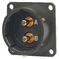 62gb-12e18-02pn Amphenol Limited, 62GB 2 Way Box Mount MIL Spec Circular Connector ReceptacleOlive, Pin Contacts,Shell Size 18, Bayonet
