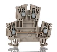 1029100000 Weidmuller  W Series Dark Beige, 0.5 → 4mm², Double-Level, Screw Termination