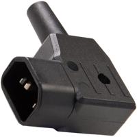282-5487 RS PRO C14 Right Angle Cable Mount IEC Connector Male, 10A, 250 V