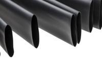 398-133 RS PRO Heat Shrink Tubing, Black 38.1mm Sleeve Dia. x 1.2m Length 2:1 Ratio