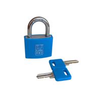 195-8239 RS PRO Key Aluminium Padlock, 6mm Shackle, 43mm Body