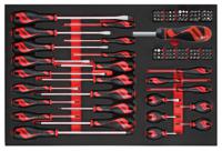 ttemd122n Teng Tools Bit Holder & Standard Screwdriver Set, 122-Piece, ESD-Safe