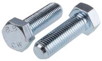 276-285 RS PRO Bright Zinc Plated Steel, Hex Bolt, M16 x 50mm