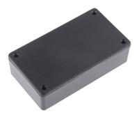 1591xxbsbk Hammond 1591 Series Black ABS Enclosure, IP54, Black Lid, 113.82 x 63.32 x 28.25mm