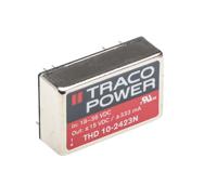 thd-10-2423n TRACOPOWER THD 10N DC-DC Converter, ±15V dc/ ±333mA Output, 18 → 36 V dc Input, 10W, Through Hole, +85°C Max