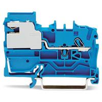 2002-7114 WAGO  TOPJOB S Series Blue, 2.5mm², 1-Level, Push-In Cage Clamp Termination, ATEX, EAC Ex, IECEx