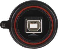 px0842b Bulgin Straight, Panel Mount, Socket Type B 2.0 IP68, IP69K USB Connector