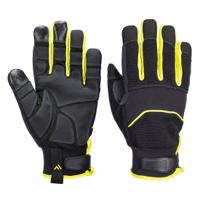 a792bkyxxl Portwest A792 - Needle Resistant Glove Black, Yellow Nylon, Polyurethane Work Gloves, Size 2XL