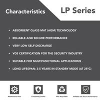 nsa-lp12-18t3vds Landport Batteries 12V T3 Lead Acid Battery, 18Ah