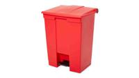 fg614500red Rubbermaid Commercial Products Legacy Step-On 68L Red Pedal Plastic Waste Bin