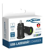 1000-0029-520 Ansmann Car Charger, 12 → 24V dc Input, 5V dc Output USB, 3A