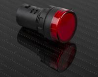 763-7909 RS PRO, Panel Mount Red LED Pilot Light, 22mm Cutout, IP65, Round, 24V ac/dc