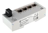 24020040000 HARTING DIN Rail Mount Industrial Ethernet Switch, 4 RJ45 Ports, 10/100Mbit/s Transmission, 24V dc
