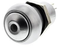 ipr1sad0los105 APEM Illuminated Push Button Switch, Latching, Panel Mount, 12.9mm Cutout, SPST, Red LED, 24V dc, IP67