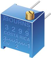 3299p-1-100lf 10Ω, Through Hole Trimmer Potentiometer 0.5W Top Adjust Bourns, 3299