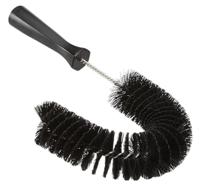 53729 Vikan Medium Bristle Black Scrubbing Brush, Polyester bristle material