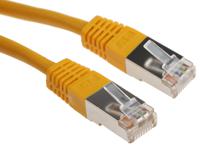 411-239 RS PRO, 3m Cat6, Yellow RJ45 to Male RJ45 Male, S/FTP Shielded, Terminated PVC Sheath