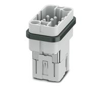 1079553 Phoenix Contact Heavy Duty Power Connector Insert, 16A, Male, HC-COM Series, 8 Contacts