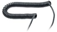 sp-dsr-013 TBS de Buck B.V. Spiral Cable 0.14 mm² 4 Core Electrical Cable, Black Polyurethane PUR, 1.2m