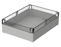 02253100 Bopla Euromas Series Light Grey Polycarbonate Enclosure, IP66, IK07, Light Grey Lid, 300 x 230 x 85mm