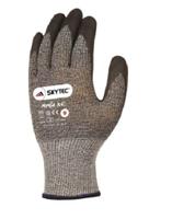 sky03 Skytec Black, Grey Fibreglass, Nylon Cut Resistant Gloves, Size 7, Polymer Coating