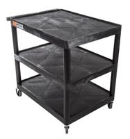 225-6019 RS PRO 3 Shelf PE Trolley, 810 x 610mm, 180kg Load