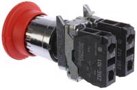 xb4bs8445 Schneider Electric Harmony XB4 Series Twist Release Emergency Stop Push Button, Panel Mount, 22mm Cutout, SPDT, IP66,