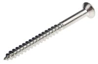 483-3163 RS PRO Pozidriv Countersunk Stainless Steel Wood Screw, A2 304, 4mm Thread, 50mm Length