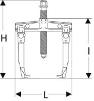 u42b Facom Gear Bearing Puller, 10 → 85 mm Capacity, 1.5t Force