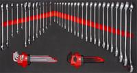 255-5038 RS PRO 7 Drawer Steel Wheeled Tool Chest Tools Included