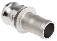 307-285 RS PRO Hose Connector, Straight Camlock Adaptor 1-1/2in 1-1/2in ID, 17 bar