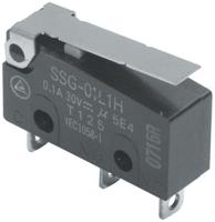 ssg-01l1h Omron Hinge Lever Subminiature Micro Switch, Solder Terminal, 100 mA @ 30 V dc, SPDT, IP40