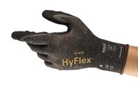 11931070 Ansell 11-931 Black Nitrile Work Gloves, Size 7, Nitrile Coating