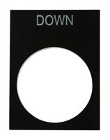 175-3956 RS PRO Legend Plate for Use with Ptec Push Button, Down