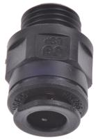 pm010812e John Guest PM Series Straight Threaded Adaptor, G 1/4 Male to Push In 8 mm, Threaded-to-Tube Connection Style