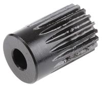 521-6238 RS PRO Steel 18 Teeth Spur Gear, 1 Module, 8mm Bore Diam, 18mm Pitch Diam, 20mm Hub Diam