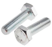 917-2918 RS PRO Bright Zinc Plated Steel, Hex Bolt, M10 x 35mm