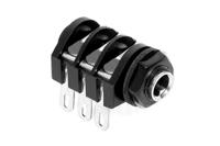 acjs-phs Amphenol Industrial Jack Connector 1/4 in PCB Phone Jack Socket 10A
