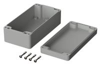 02220094 Bopla Euromas Series Light Grey Polycarbonate V0 Enclosure, IP66, IK07, Light Grey Lid, 160 x 80 x 55mm