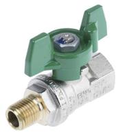 141-7726 RS PRO Brass Full Bore, 2 Way, Ball Valve, Threaded, BSPP 1/4in