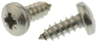 521-658 RS PRO Plain Stainless Steel Pan Head Self Tapping Screw, N°10 x 1/2in Long 13mm Long