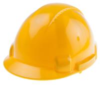 918-5661 Portwest Yellow Safety Helmet with Chin Strap, AdjustableVentilated
