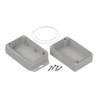 206-9096 RS PRO Light Grey Polycarbonate Enclosure, IP65, Flanged, Light Grey Lid, 121.4 x 81.6 x 60.2mm