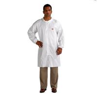 4440zm 3M White Unisex Visitor Coat, M