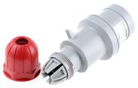 2131636rv Scame IP44 Red Cable Mount 3P + E Industrial Power Connector Adapter Plug, Rated At 16A, 415 V,With Phase Inverter