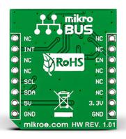 mikroe-1897 MikroElektronika LightRanger Click Light Sensor MikroBus Click Board for VL6180X